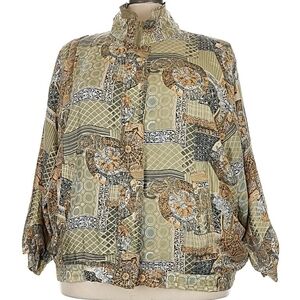 NWT Zodiac Vintage Adrian Jordan 100% Silk Windbreaker